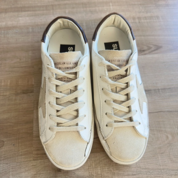Golden Goose Super Star Private EDT White Brown Beige Sneaker - Picture 5 of 11